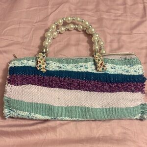 Handwoven clutch by Dawn Schenk
